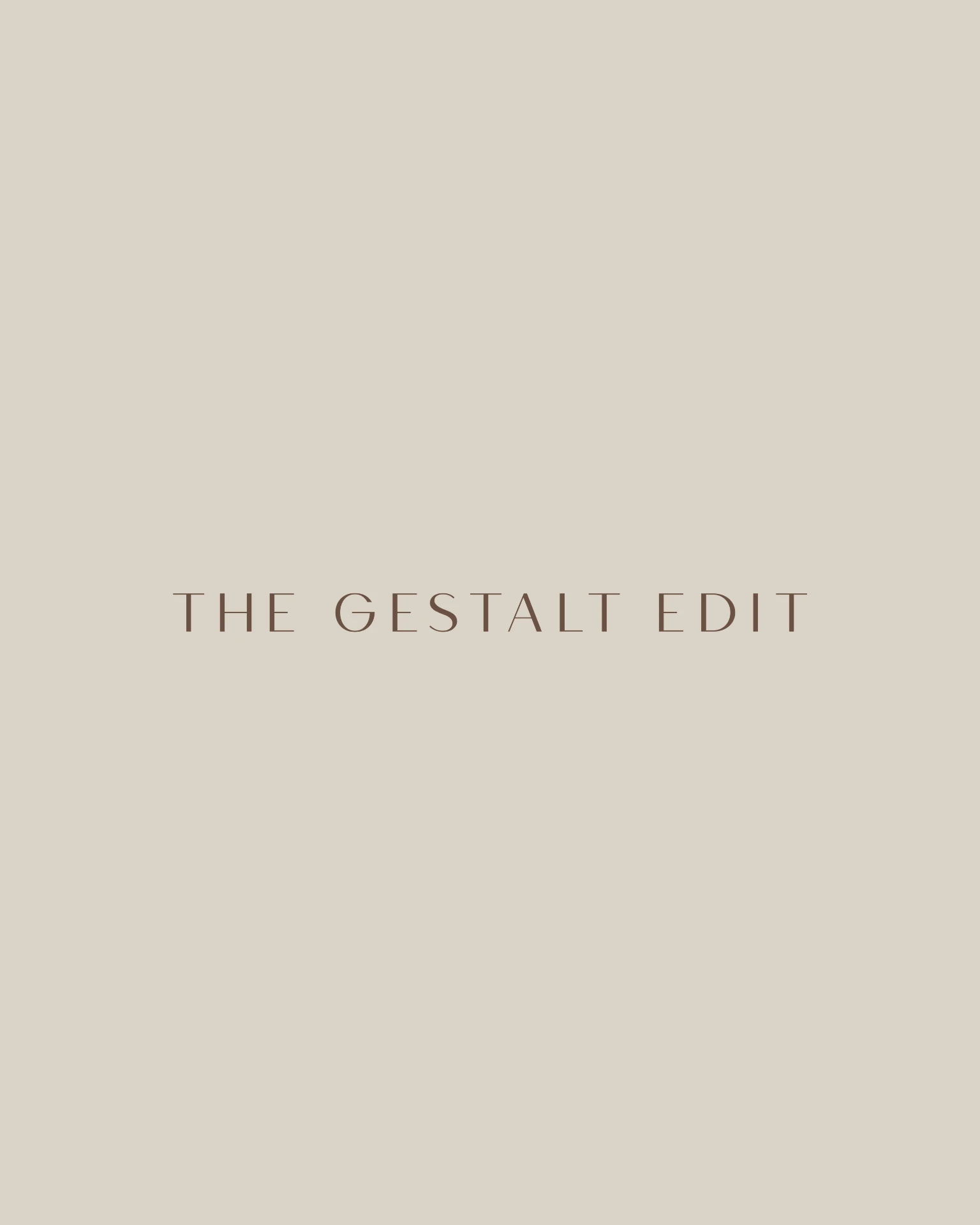 The Gestalt Edit branding by JCreate