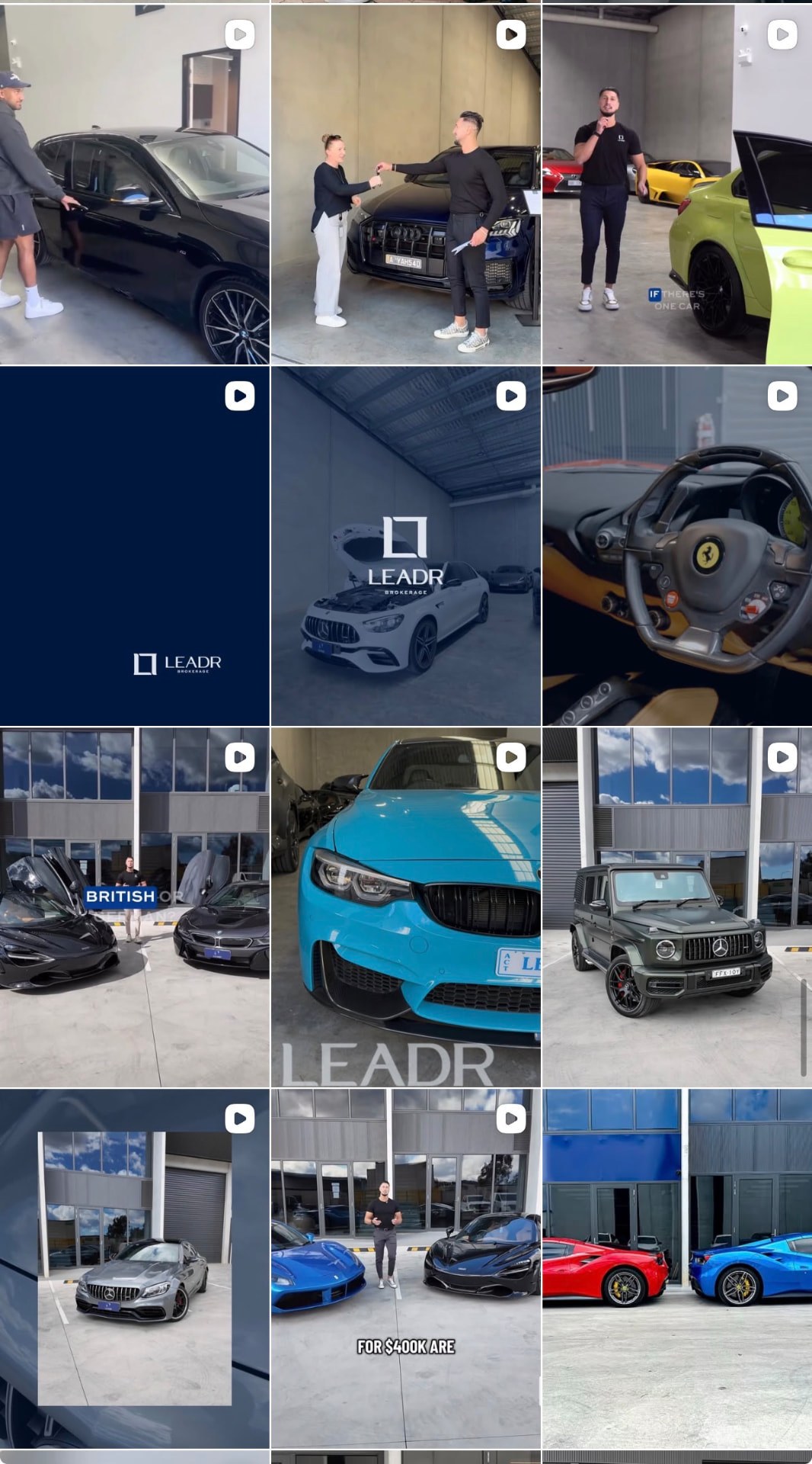 LEADR Group Instagram feed design
