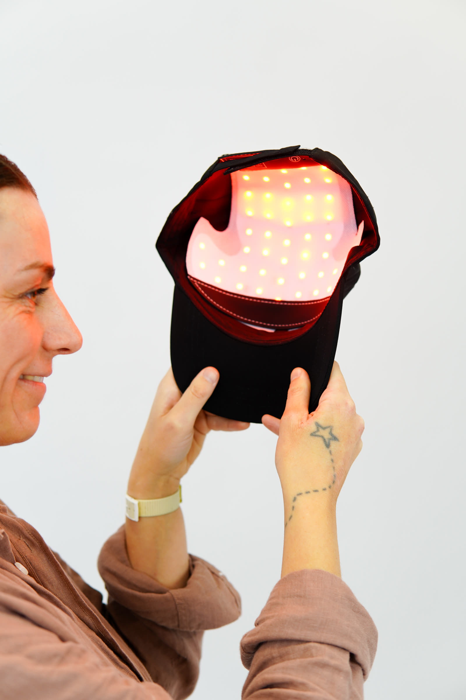TSII Beauty LED mask campaign photography