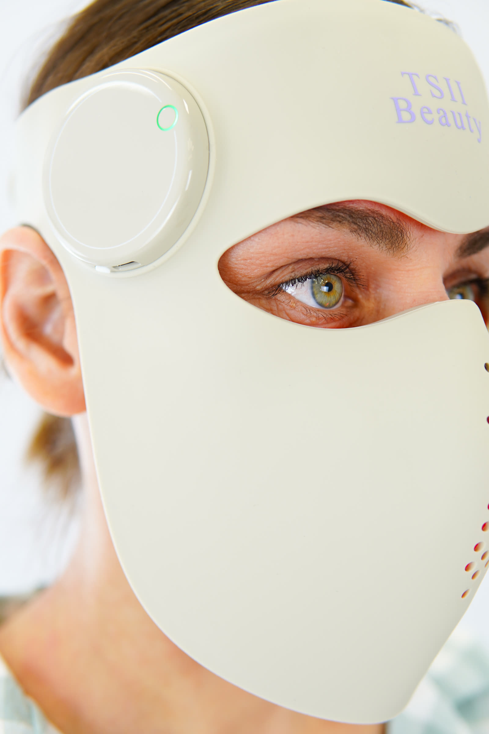 TSII Beauty LED mask campaign photography