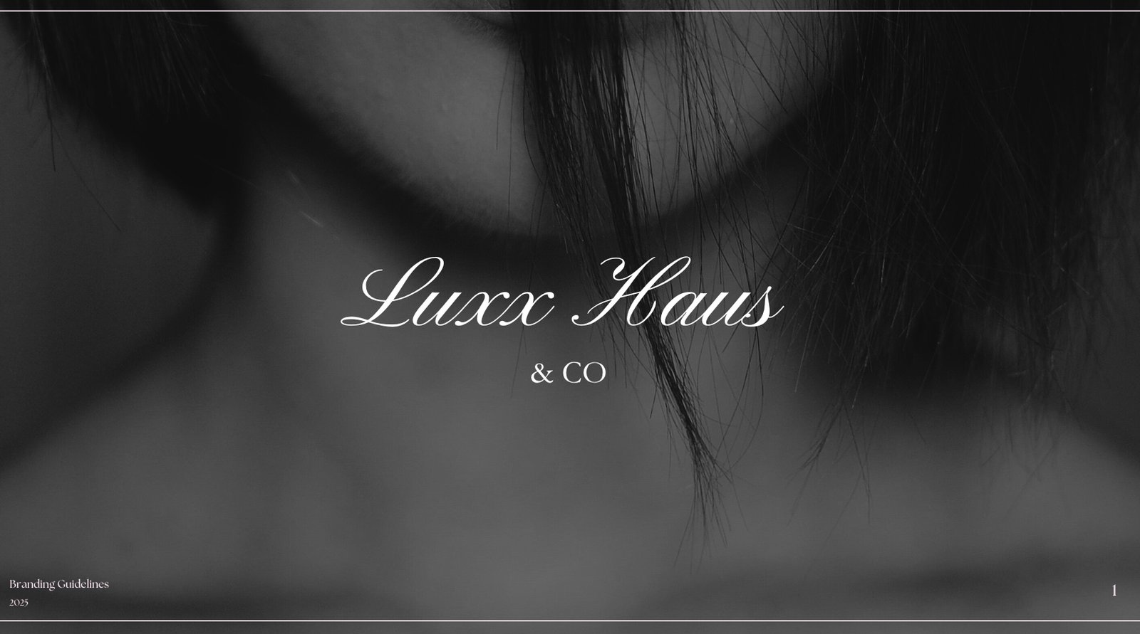 Luxx Haus & Co brand guidelines cover