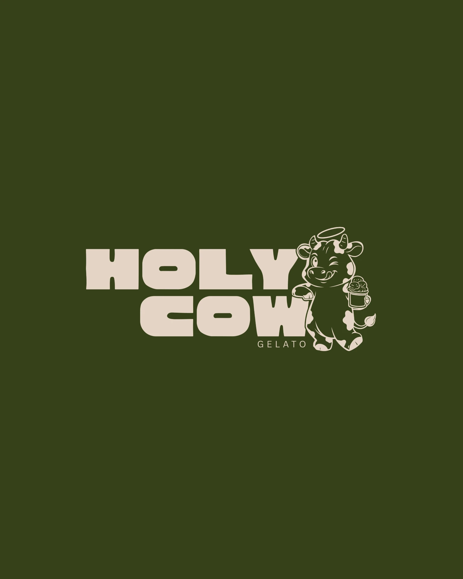 Holy Cow Gelato branding by JCreate