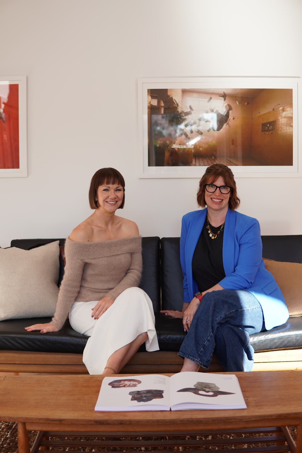 Hive Property agents on sofa