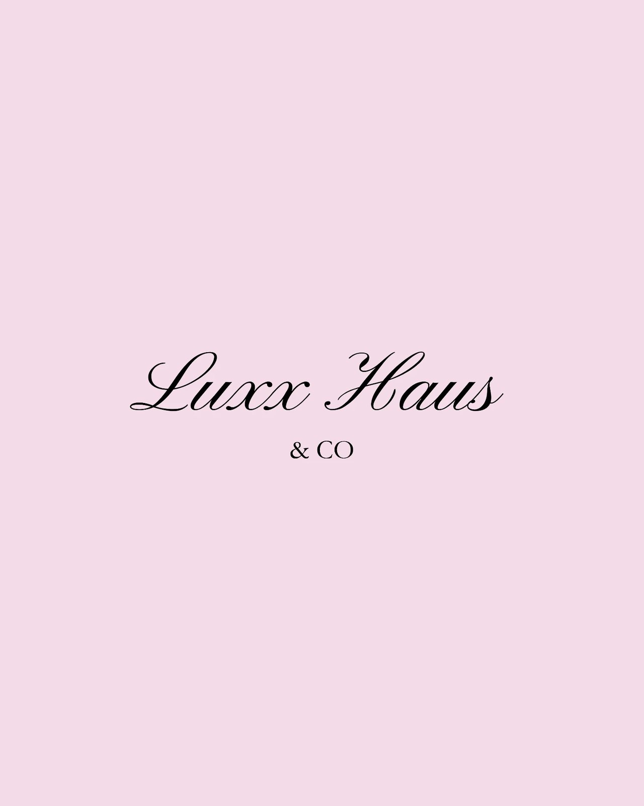 Luxx Haus & Co primary wordmark in black