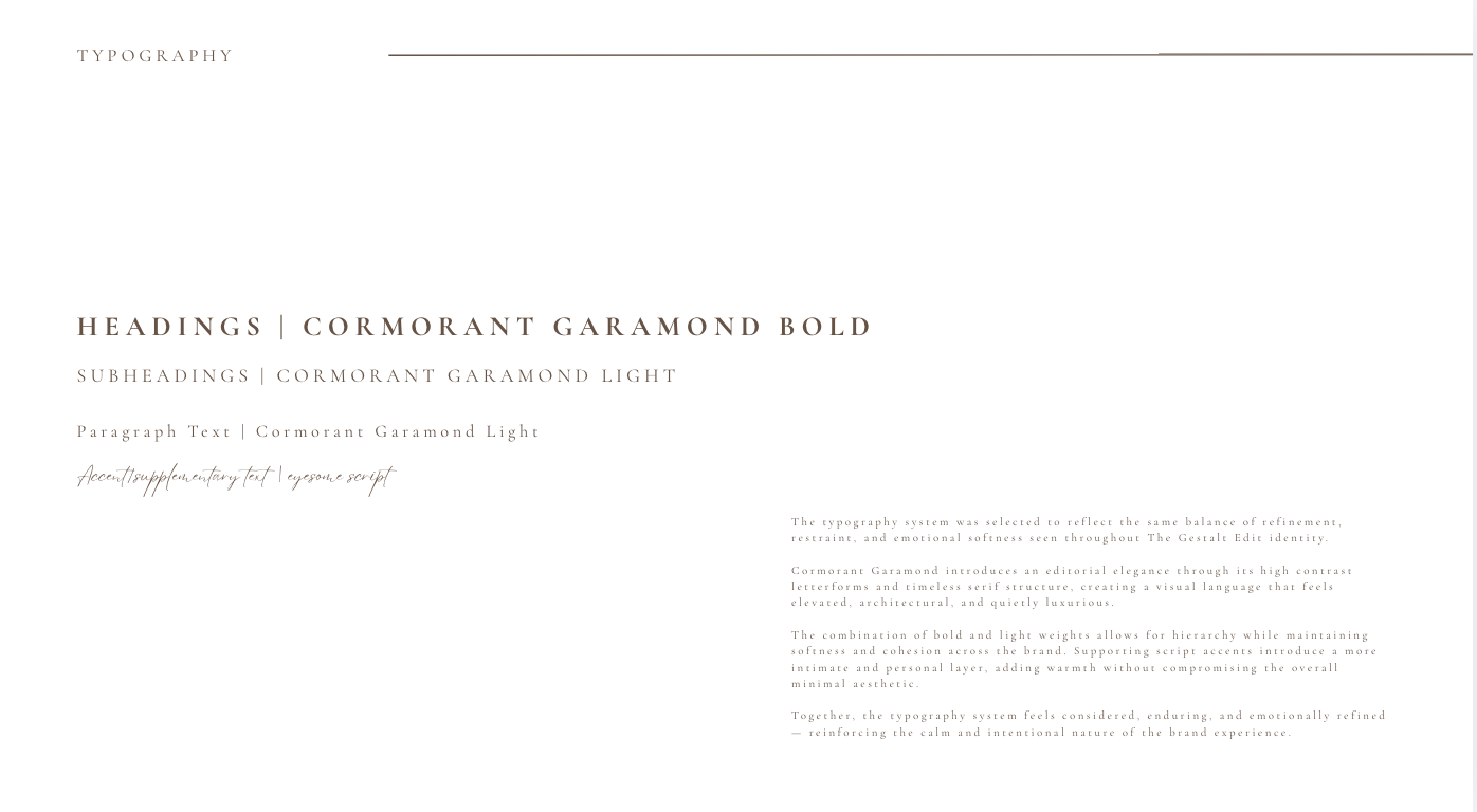 The Gestalt Edit typography system